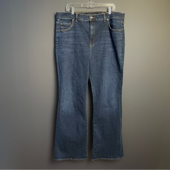 Veronica Beard Beverly Skinny Flare High Rise Jeans Size 22 - Picture 4 of 17